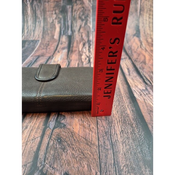 Womens Buxton Velvet Touch Leather Wallet Brown ID Cards Clutch Change Checkbook - Picture 11 of 11